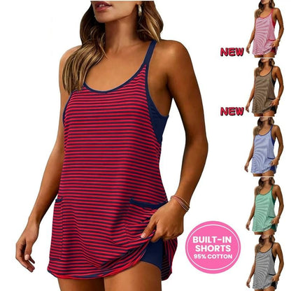 Slay the Summer in Our 2-in-1 Sculpting Mini Dress!