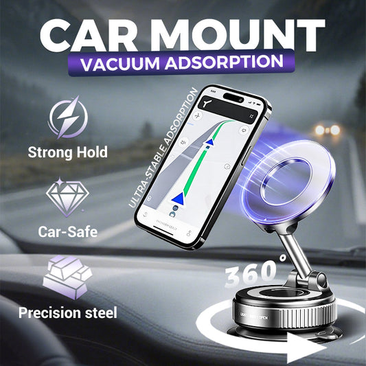 🔥Buy More Save More🔄360° Adjustable Vacuum Magnetic Phone Holder📱🚗
