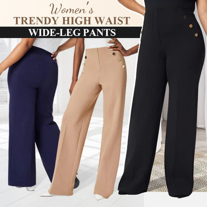 💥Hot Sales-41% OFF💖Women's Plus Size High Stretch High-Waist Wide-Leg Pants