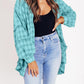 💖LAST DAY SALE 49% OFF🏆Women's Mineral Washed Button Down Plaid Shirt