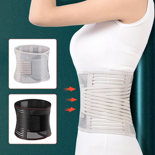 💥HOT SALE - 50% OFF🔥Caring for your lumbar spine🎁🎄Heat-pressed Mesh Breathable Steel Plate Support Waist Protector