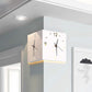 🎅Christmas Pre-sale🎁Automatic Induction 3D Double-Sided Corner Wall Clock
