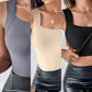 Women’s Thermal U-Neck Top with Built-In Bra