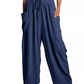 💥This Week's Special Price £17.99🎁☀️Women's Linen Wide Leg Pants with Pockets