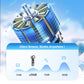 🌞Summer Hot Sale - Multifunction Portable Handheld Turbo Ice-Cooling Fan | AC-Like Gel Pad Tech, 5 Gears