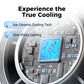 🌞Summer Hot Sale - Multifunction Portable Handheld Turbo Ice-Cooling Fan | AC-Like Gel Pad Tech, 5 Gears