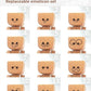 🎁New Year Sale 50% OFF💖Charming Little Swaying Wooden Figure & 12PCS Magnetic Expressions