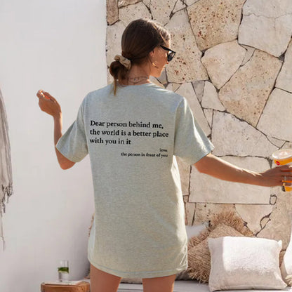 💥2024 New Plus Size 'Dear Person Behind Me' Unisex T-Shirt