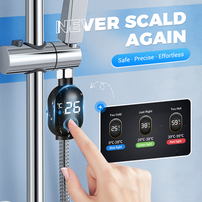 🚿 BUY 2 GET 1 FREE! 🌡️ Shower Thermometer - Instant Digital Display, Waterproof & Easy Install for Safe Bathing 👶📦