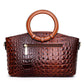 🔥2025 Hot Sale🔥Large Capacity Vintage Luxury Crocodile Leather Vintage Handbag