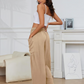 💥This Week's Special Price £17.99🎁☀️Women's Linen Wide Leg Pants with Pockets