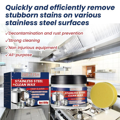 🔥Limited Special Price ￡6.99✨Magical Nano-Technology Stainless Steel Cleaning Paste-SURFACE SAFE, NO RESIDUE
