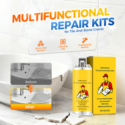 🧱 BUY 3 GET 1 FREE! ✨ Tile & Stone Crack Repair Kit - Professional-Grade Filler for Sealing Gaps, Waterproof & Color-Matching Formula 🛠️💧