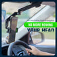 📱 1080° Rotating Phone Holder – Universal Clamp for Car, Desk, Mirror, Sun Visor – Fits 4‑7 inch Smartphones – Strong Grip, Foldable, Heat Resistant (Grey/Green)