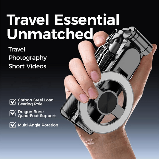 🔥Hot Sale 50% OFF🔥4-in-1 Multifunctional 360° Rotation Magnetic Selfie Stick📸