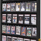 IHEIPYE 36 Graded Sports Card Display Frame - Baseball Card Display Case Lockable - Trading Card Collector Wall Display Holder for Basketball Football Hockey Cards, UV Protection Acrylic,Black