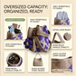Handmade Crochet Floral Tote Bag 🌸🧶 – Artisan Cotton Shoulder Bag, Vintage Romantic Design, One-of-a-Kind – 30-Day Guarantee