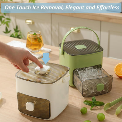 🥳2026 HOT SALE🧊Portable Ice Maker with Lid and Storage Box (48 cubes)
