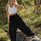 💥This Week's Special Price £17.99🎁☀️Women's Linen Wide Leg Pants with Pockets