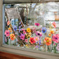 💐Time-limited Special💞Colorful Floral Bouquet Window Sticker🖼️(Cut to size freely)