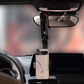 📱 1080° Rotating Phone Holder – Universal Clamp for Car, Desk, Mirror, Sun Visor – Fits 4‑7 inch Smartphones – Strong Grip, Foldable, Heat Resistant (Grey/Green)