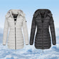 🔥HOT SALE 49% OFF🔥 Winter Women's Mid-length Padded Jacket Warm Solid Color Hooded Jacket