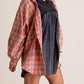 💖LAST DAY SALE 49% OFF🏆Women's Mineral Washed Button Down Plaid Shirt