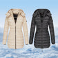 🔥HOT SALE 49% OFF🔥 Winter Women's Mid-length Padded Jacket Warm Solid Color Hooded Jacket