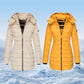 🔥HOT SALE 49% OFF🔥 Winter Women's Mid-length Padded Jacket Warm Solid Color Hooded Jacket