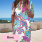 🌷Limited Time Offer 50% OFF💞Women Colorful Printed V-Neck Dress