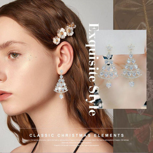 🎄Shiny Christmas Tree Earrings