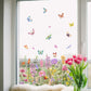💐Time-limited Special💞Colorful Floral Bouquet Window Sticker🖼️(Cut to size freely)