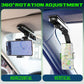 📱 1080° Rotating Phone Holder – Universal Clamp for Car, Desk, Mirror, Sun Visor – Fits 4‑7 inch Smartphones – Strong Grip, Foldable, Heat Resistant (Grey/Green)