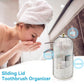 ⏳ Time-Limited Special ⏰🪥 Sliding Lid Toothbrush Organiser – 360° Spin, Dustproof & Space-Smart ✨