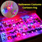 🔥🎃Spooky Season Hot Sale 50% OFF:£14.99‼️✨LED Light Halloween Glowing Ring 💍| Flashing Light‑Up Party Favor for Halloween Night👻