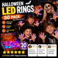 🔥🎃Spooky Season Hot Sale 50% OFF:£14.99‼️✨LED Light Halloween Glowing Ring 💍| Flashing Light‑Up Party Favor for Halloween Night👻