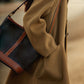 Women's Double-Faced Faux Wool Tweed Long Coat