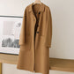 Women's Double-Faced Faux Wool Tweed Long Coat