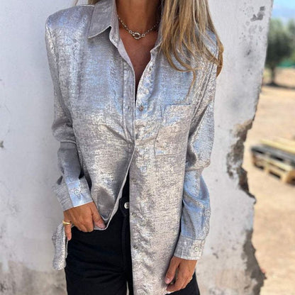 🔥Hot Sale 40% OFF🔥Women's Casual Fashion Turn-down Collar Shirt
