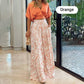 49% OFF🌷Elegant ladies two piece set 【V-neck top & wide leg trousers】