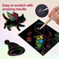 🌈DIY Creative Rainbow Scratch Paper Art Set