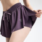 Women's two-piece set with high-waist sports bra and shorts