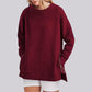 Loose-Fitting Long-Sleeved Sweatshirt with Side Zippers