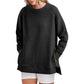 Loose-Fitting Long-Sleeved Sweatshirt with Side Zippers