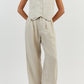 Cropped Vest Pants Suit
