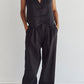 Cropped Vest Pants Suit