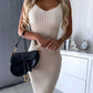 🔥Summer Sale 49% OFF👗Knit Pullover Sweater and Cami Dress Set
