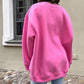 Oversized Solid Color Round Neck Sweatshirt