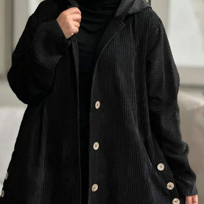 🎁New product 50% off 💖🍃Casual solid colored jacket with thickened hood and buttons
