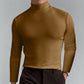 Mens High Neck Slim Fit Long Sleeve T-shirt（50% OFF）